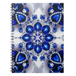 Bärbar dator med blå vit Färg - abstrakt design Anteckningsbok