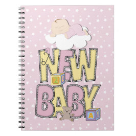 Bärbar dator med Cute Nyfödd bebis Girl iPad Anteckningsbok