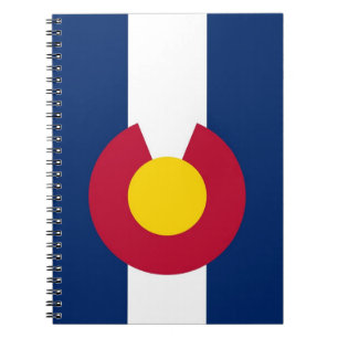 Bärbar dator med Flagga av Colorado-tillstånd Anteckningsbok