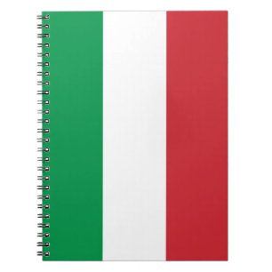 Bärbar dator med Flagga av Italien Anteckningsbok