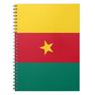 Bärbar dator med Flagga av Kamerun Anteckningsbok