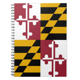 Bärbar dator med Flagga av Maryland-läge Anteckningsbok