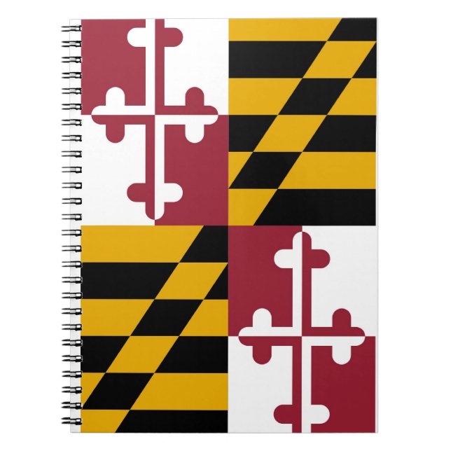 Bärbar dator med Flagga av Maryland-läge Anteckningsbok (Framsidan)