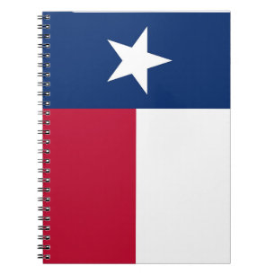 Bärbar dator med Flagga av Texas-stat Anteckningsbok Med Spiral