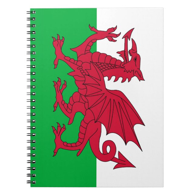 Bärbar dator med Flagga av Wales Anteckningsbok (Framsidan)
