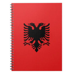 Bärbar dator med Flagga i Albanien Anteckningsbok