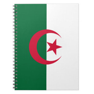 Bärbar dator med Flagga i Algeriet Anteckningsbok