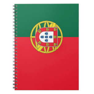 Bärbar dator med Flagga i Portugal Anteckningsbok Med Spiral