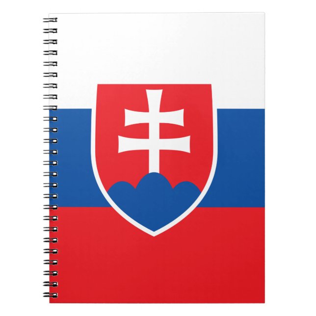Bärbar dator med Flagga i Slovakien Anteckningsbok (Framsidan)