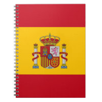 Bärbar dator med Flagga i Spanien