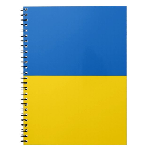 Bärbar dator med Flagga i Ukraina Anteckningsbok (Framsidan)