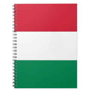 Bärbar dator med Flagga i Ungern Anteckningsbok