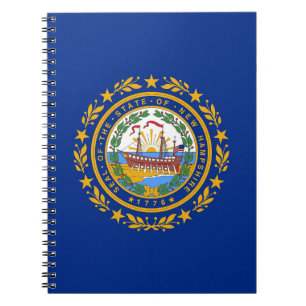 Bärbar dator med Flagga New Hampshire State Anteckningsbok