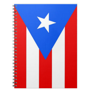 Bärbar dator med Flagga Puerto Rico State Anteckningsbok