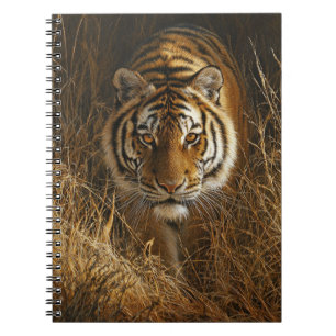 Bärbar dator med gyllene Gaze Tiger Jungle Anteckningsbok