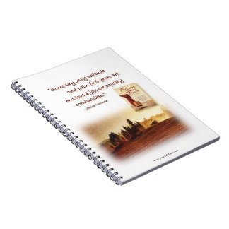 bärbar dator med inspirerande citattecken anteckningsbok