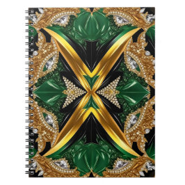 Bärbar dator med Jamaican Färg Abstract Design Anteckningsbok
