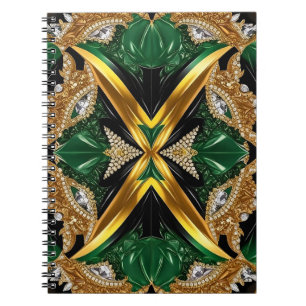 Bärbar dator med Jamaican Färg Abstract Design Anteckningsbok