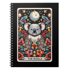 Bärbar dator med Koala Spirit Tarot Card Anteckningsbok