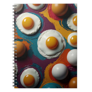 Bärbar dator med lekfull äggdesign - färgstark kon anteckningsbok
