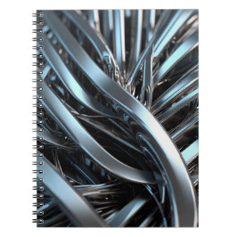 Bärbar dator med metallisk, abstrakt design - eleg anteckningsbok