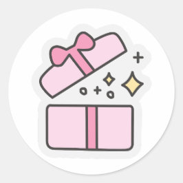 Bärbar dator med pekdon i cirkel runt klistermärke