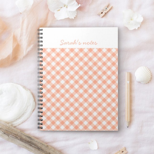 Bärbar dator med personlig för persikor och Cream Anteckningsbok (Peaches and Cream customisable notebook)