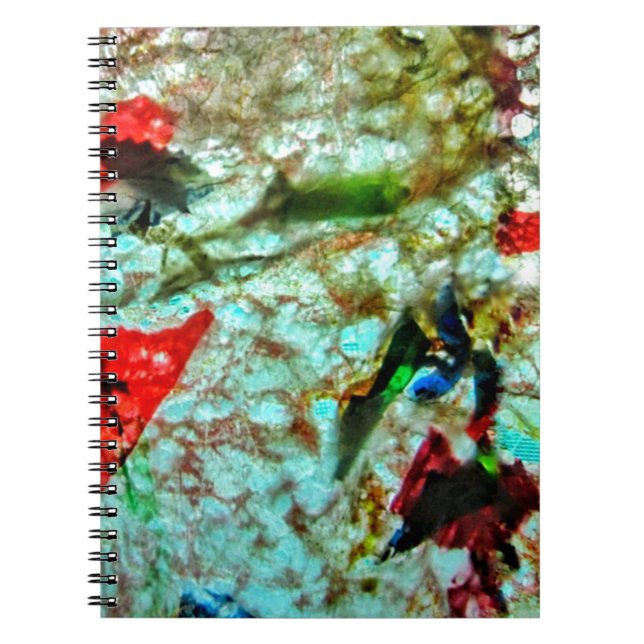 Bärbar dator med utjämnat blått struktur-Spiral, a Anteckningsbok (Framsidan)