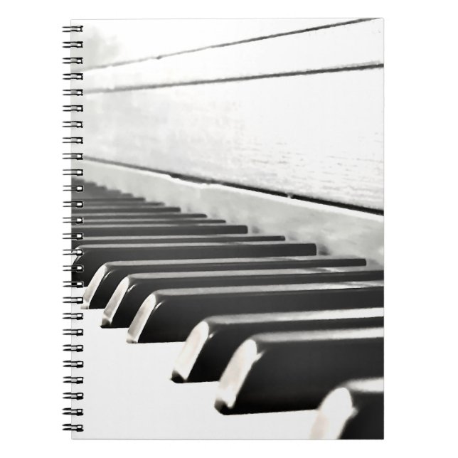 Bärbar dator - Piano/Music Anteckningsbok (Framsidan)