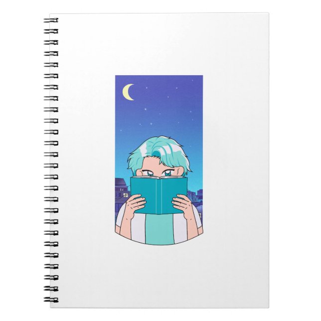Bärbar dator spiral Himmel Anteckningsbok (Framsidan)