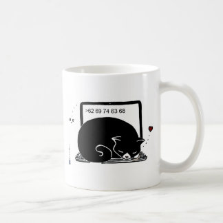 Bärbar dator (Tuxedo - Black&White) Kaffemugg