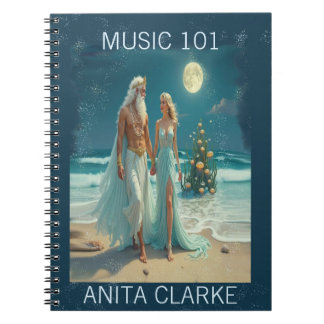 Bärbar dator utanför havet anteckningsbok