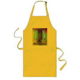 Bärbar dator vin Älskare Långt Förkläde