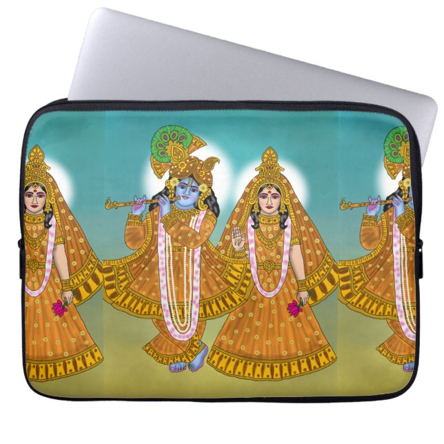 Bärbar datordäck Lord Krishna Laptop Fodral (Framsidan)