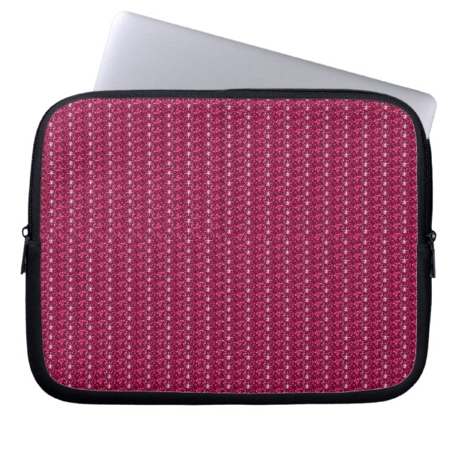 Bärbar datorLeeve Maroon Glitter Laptop Fodral (Framsidan)