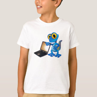 bärbar datorödlat-skjorta t-shirt