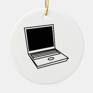 Bärbar datorPC Julgransprydnad Keramik