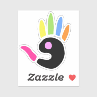 Bärbar etikett för handavtryck av coola Art för bä