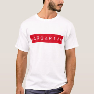 Barbar- etikettT-tröja T Shirt
