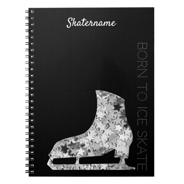 Bärbar figur-dator - silver star anteckningsbok (Framsidan)