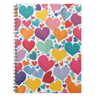 Bärbar Firande-dator med brant hjärta - färgad Kär Anteckningsbok