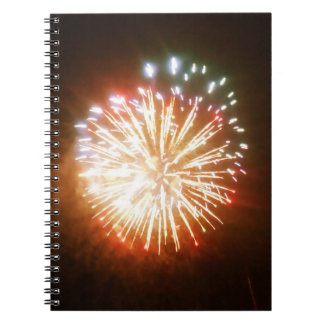 Bärbar fotodator för Bright Burst Fireworks Anteckningsbok