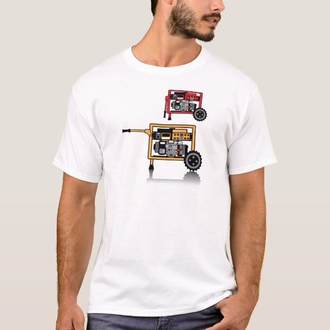 Bärbar generatorvektor t-shirt (Framsida)