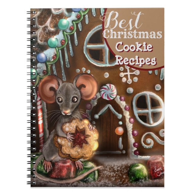 Bärbar Gingerbröd Mouse-jul - cookie-recept - bärb Anteckningsbok (Framsidan)