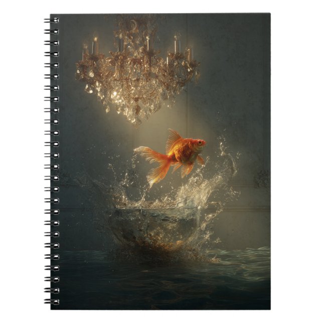 Bärbar Goldfish Leap Spiral-dator Anteckningsbok (Framsidan)