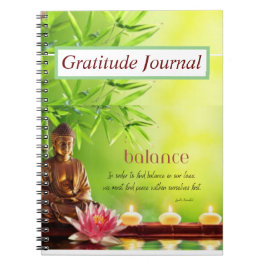 Bärbar GRATITUDE JOURNAL-dator (balans) Anteckningsbok