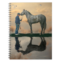 Bärbar grått-häst och groom OTTB Spiral