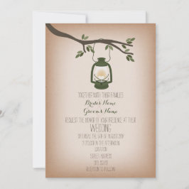 Bärbar Grönt i Bröllop Inbjudningar