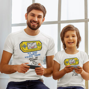 Bärbar Gult Fars dag White T Shirt