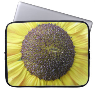 Bärbar gult-solrosbok laptop sleeve